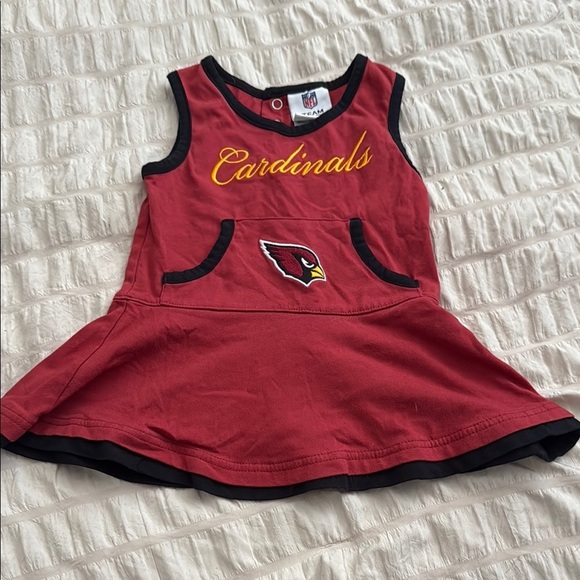 Cardinals Kids Dress - Red and Black - Picture 1 of 6